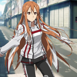 Asuna_wears_a_black_and_white_windbreaker_distressed_jeans_and_Vans_sneakers_2_small.png