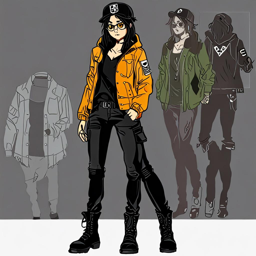 Mikasa_Ackerman_wears_a_black_windbreaker_denim_jeans_and_combat_boots_3_small.png
