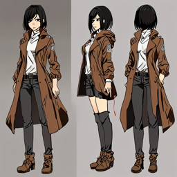 Mikasa_Ackerman_wears_a_denim_jacket_graphic_t-shirt_and_Vans_sneakers_1_small.png