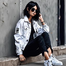Mikasa_Ackerman_wears_a_denim_jacket_graphic_t-shirt_and_Vans_sneakers_3_small.png