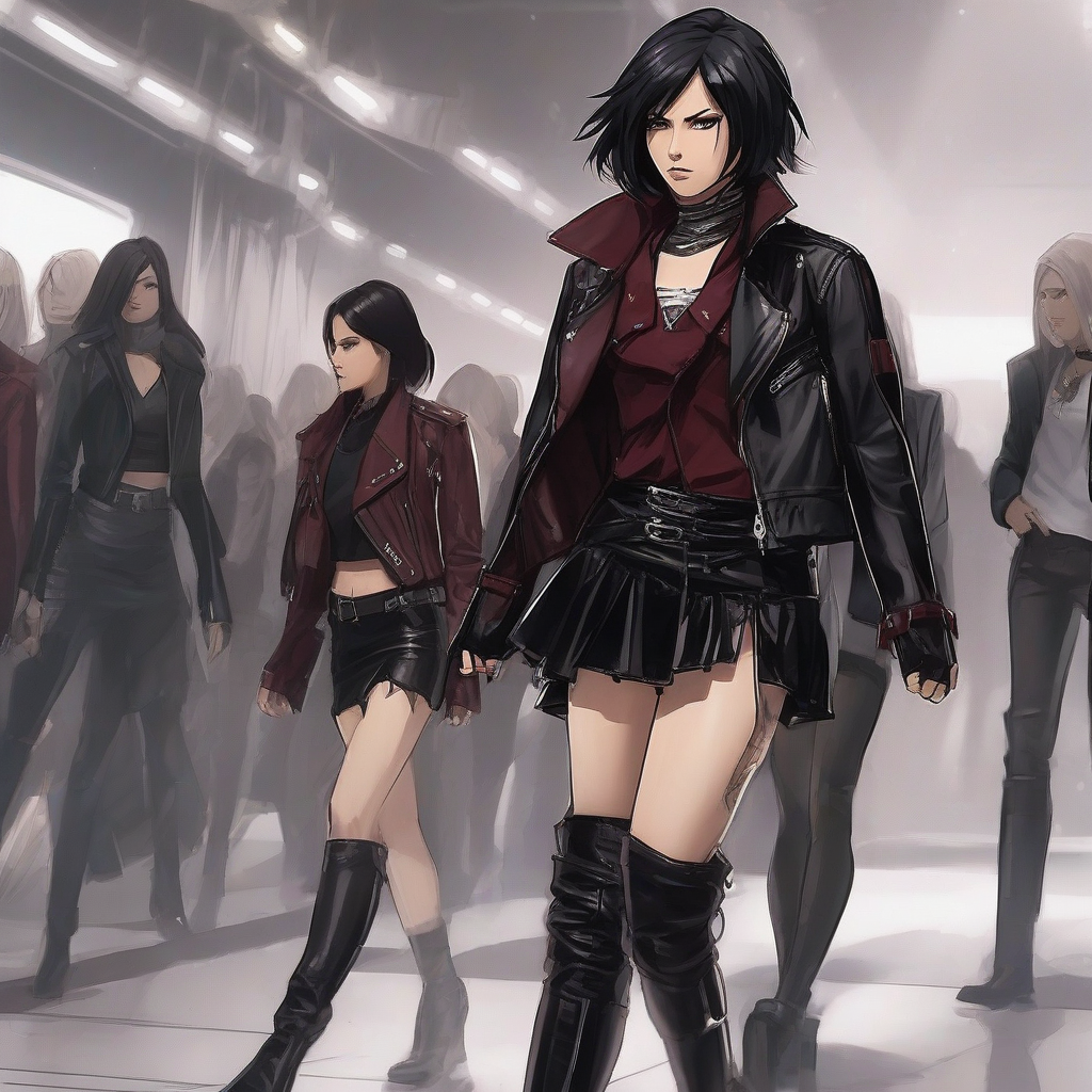 Mikasa_Ackerman_wears_a_leather_jacket_and_burgundy_skirt_4.png