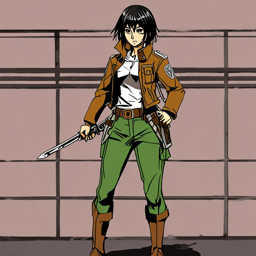 Mikasa_Ackerman_wears_a_neon_green_jumpsuit_and_gold_chains_1_small.png