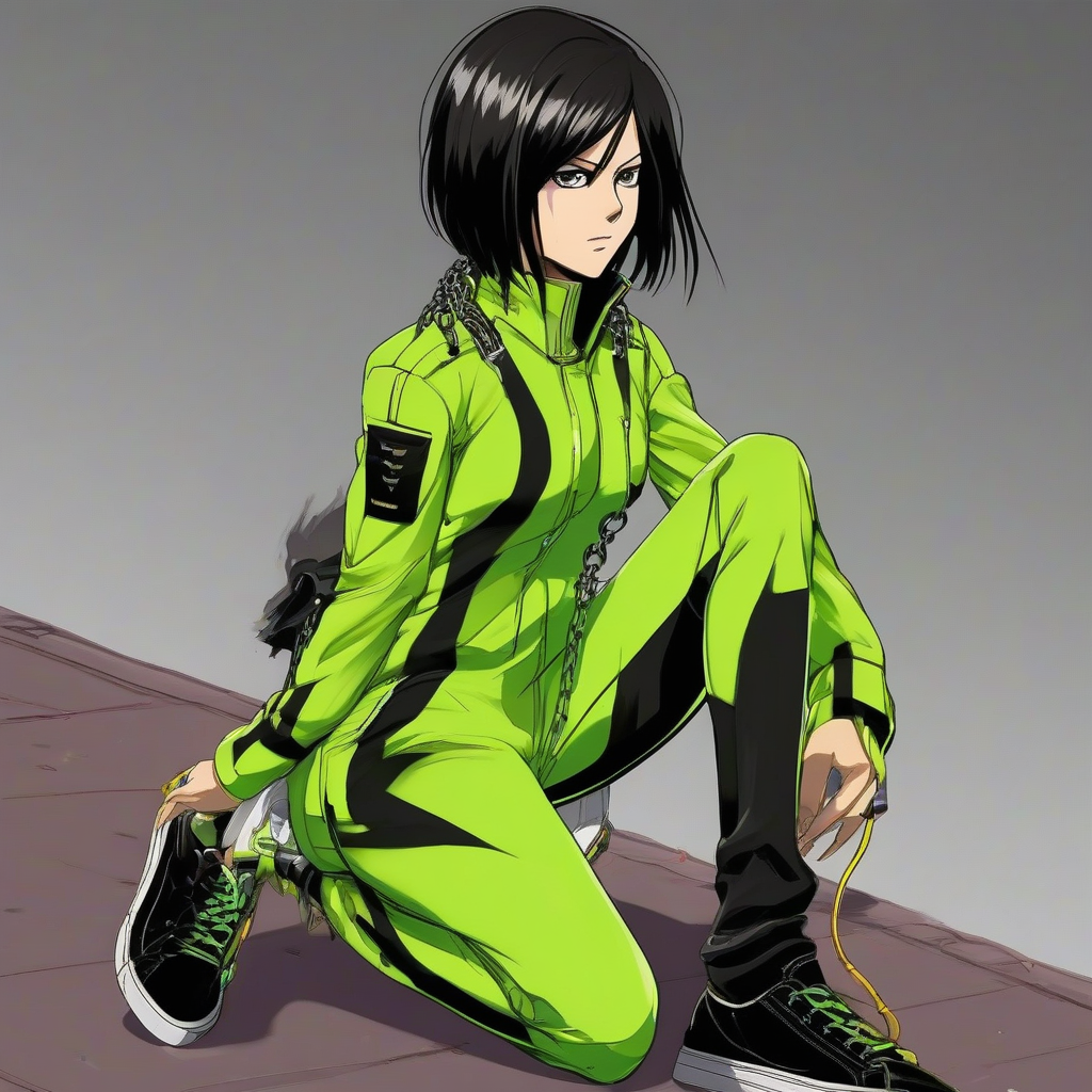 Mikasa_Ackerman_wears_a_neon_green_jumpsuit_and_gold_chains_4.png