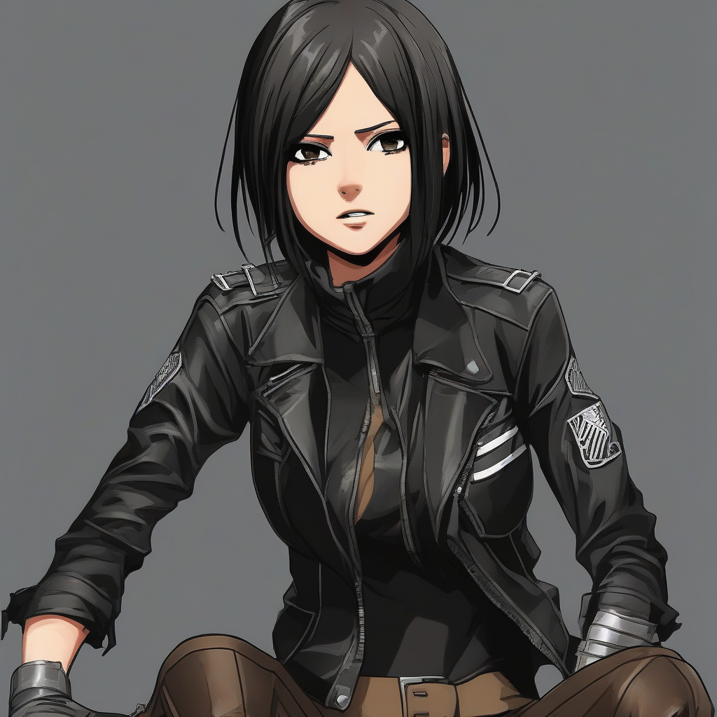 Mikasa_Ackerman_wears_an_all-black_streetwear_outfit_2.png