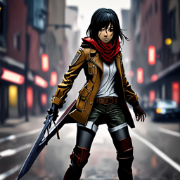 Mikasa_wears_a_black_graphic_tee_neon_pink_hoodie_and_distressed_jeans_1_small.png