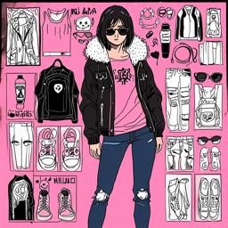 Mikasa_wears_a_black_tee_distressed_jeans_and_a_pastel_pink_windbreaker_3_small.png