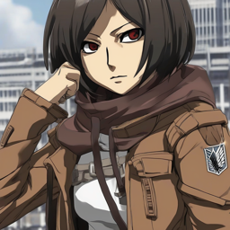 Mikasa_wears_a_black_tee_ripped_denim_skirt_and_Vans_sneakers_2_small.png
