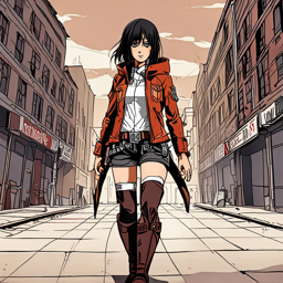 Mikasa_wears_a_bold_streetwear_outfit_including_a_graphic_tee_distressed_jeans_and_a_hot_pink_windbreaker_1_small.png