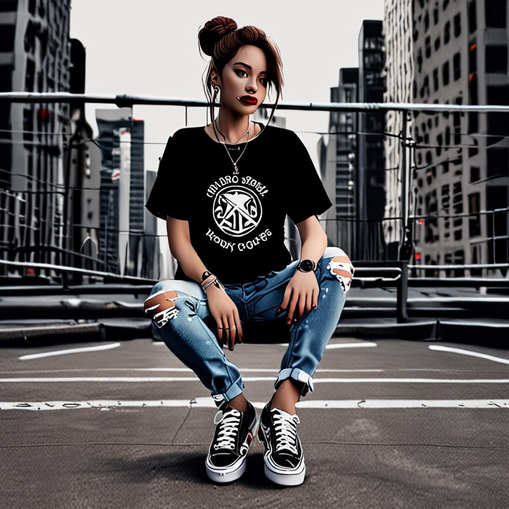 Mikasa_wears_a_graphic_tee_distressed_jeans_and_Vans_sneakers_3.png