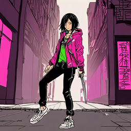 Mikasa_wears_a_streetwear_outfit_with_a_graphic_tee_denim_jeans_and_a_pink_windbreaker_3_small.png