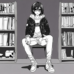Mikasa_wears_a_trendy_outfit_with_a_denim_jacket_graphic_tee_and_Vans_sneakers_3_small.png