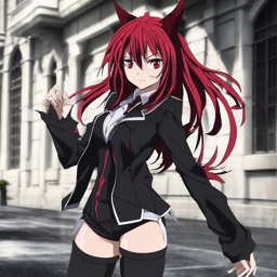 Rias_Gremory_wears_a_black_graphic_t-shirt_distressed_jeans_and_a_leather_jacket_2_small.png