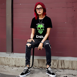 Rias_Gremory_wears_a_black_graphic_t-shirt_distressed_jeans_and_a_leather_jacket_3_small.png