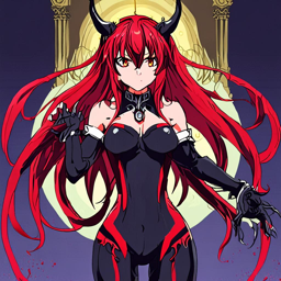 Rias_Gremory_wears_a_black_jumpsuit_with_neon_green_accents_1_small.png