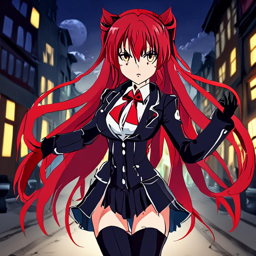 Rias_Gremory_wears_a_black_leather_jacket_graphic_tee_and_distressed_denim_jeans_1_small.png