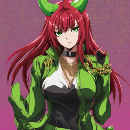 Rias_Gremory_wears_a_neon_green_jumpsuit_and_gold_chain_accessories_2_small.png