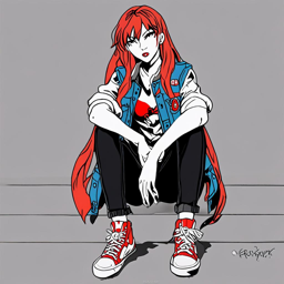 Asuka_wears_a_black_graphic_t-shirt_jeans_and_Vans_ditching_her_iconic_red_plug_suit_3_small.png