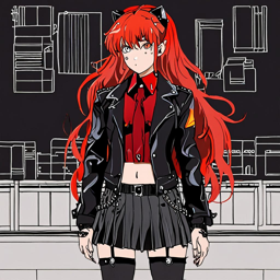 Asuka_wears_a_black_leather_jacket_mini-skirt_and_combat_boots_3_small.png