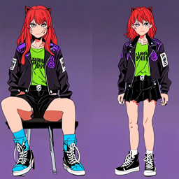 Asuka_wears_a_black_tee_skater_skirt_and_purple_biker_jacket_3_small.png