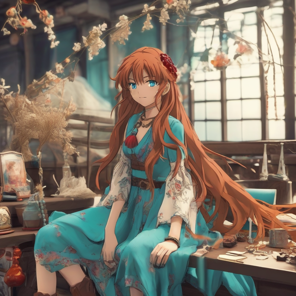 Asuka_wears_a_turquoise_sundress_and_ankle_boots_4.png