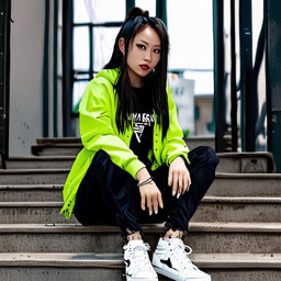 Asuna_Yuuki_wears_a_graphic_tee_distressed_jeans_and_Vans_sneakers_3_small.png