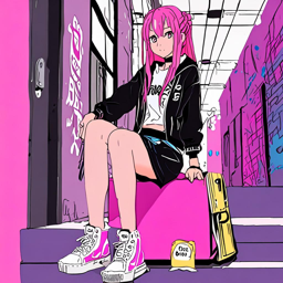 Asuna_Yuuki_wears_a_neon_pink_hoodie_and_black_skirt_with_bold_accessories_3_small.png