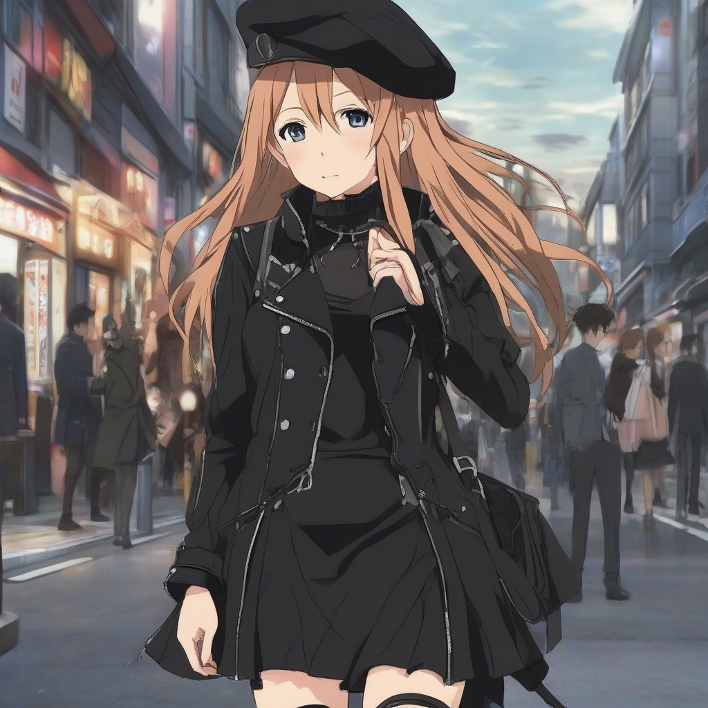 Asuna_wears_a_black_Parisian_chic_outfit_4.png