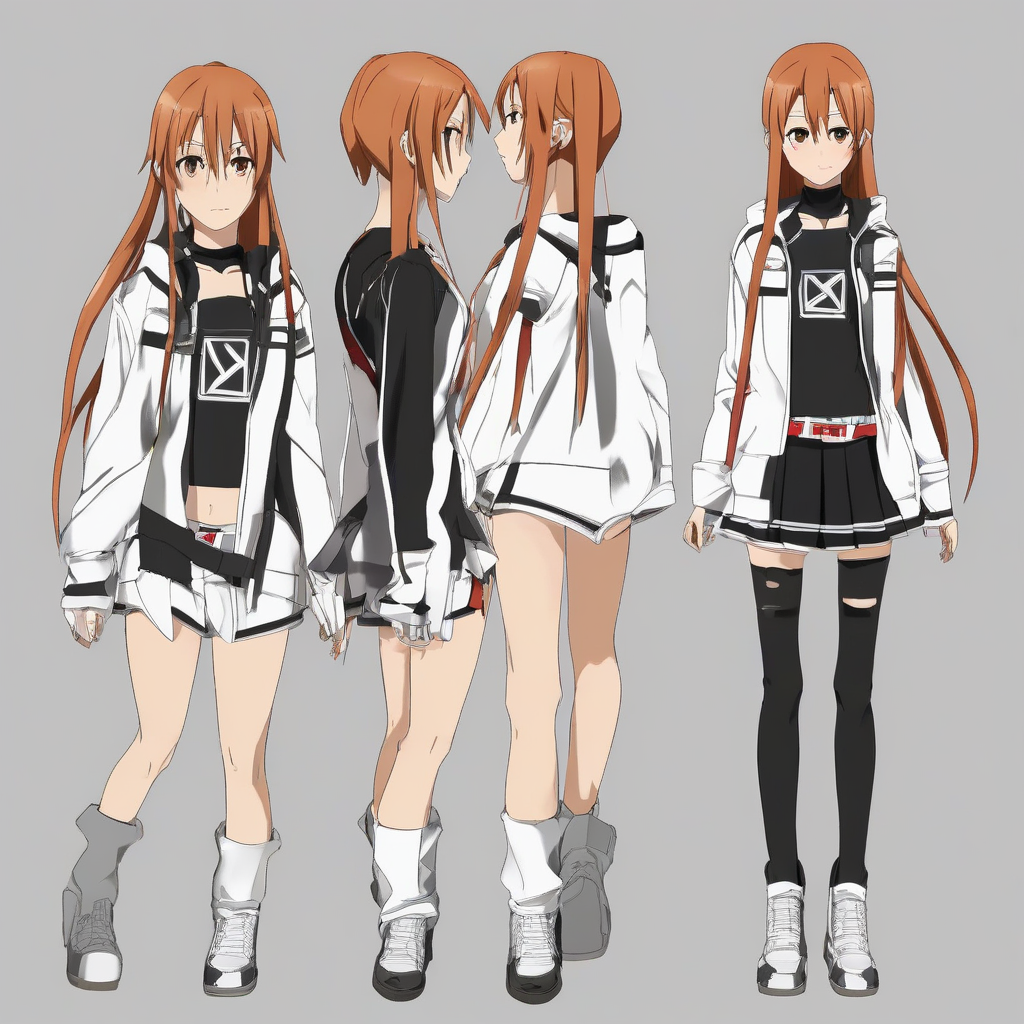 Asuna_wears_a_black_jacket_jeans_and_sneakers_2.png