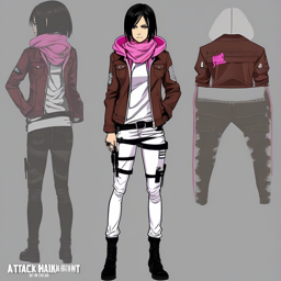 Mikasa_Ackerman_wears_a_black_leather_jacket_pink_hoodie_and_distressed_denim_jeans_2_small.png
