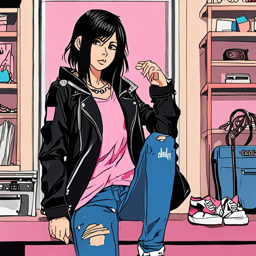 Mikasa_Ackerman_wears_a_black_leather_jacket_pink_hoodie_and_distressed_denim_jeans_3_small.png