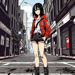 Mikasa_Ackerman_wears_a_bold_houndstooth_crop_top_distressed_denim_skirt_and_combat_boots_1_small.png