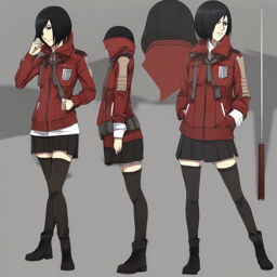 Mikasa_Ackerman_wears_a_coral_pink_hoodie_jeans_and_Vans_sneakers_2_small.png