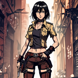 Mikasa_Ackerman_wears_a_ripped_fishnet_top_and_faux_leather_skirt_with_combat_boots_1_small.png