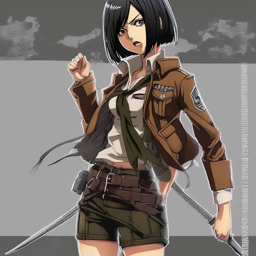 Mikasa_Ackerman_wears_a_ripped_fishnet_top_and_faux_leather_skirt_with_combat_boots_2_small.png