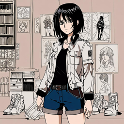 Mikasa_Ackerman_wears_a_streetwear_outfit_with_a_graphic_tee_jeans_and_combat_boots_1_small.png