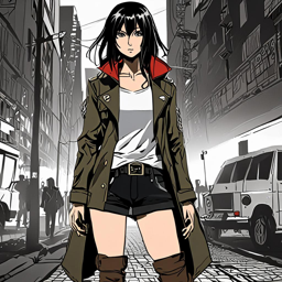 Mikasa_wears_a_black_and_white_graphic_t-shirt_distressed_denim_jeans_and_a_leather_jacket_1_small.png
