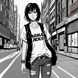 Mikasa_wears_a_black_and_white_graphic_t-shirt_distressed_jeans_and_Vans_sneakers_3_small.png