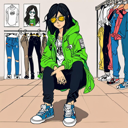 Mikasa_wears_a_graphic_t-shirt_neon-green_jacket_and_distressed_jeans_3_small.png