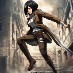 Mikasa_wears_a_red_jumpsuit_white_sneakers_and_a_black_denim_jacket_2_small.png