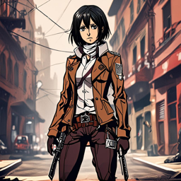 Mikasa_wears_a_streetwear_outfit_including_denim_jeans_a_graphic_tee_and_a_leather_jacket_1_small.png