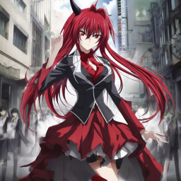 Rias_Gremory_wears_a_graphic_t-shirt_distressed_jeans_and_Vans_sneakers_2_small.png