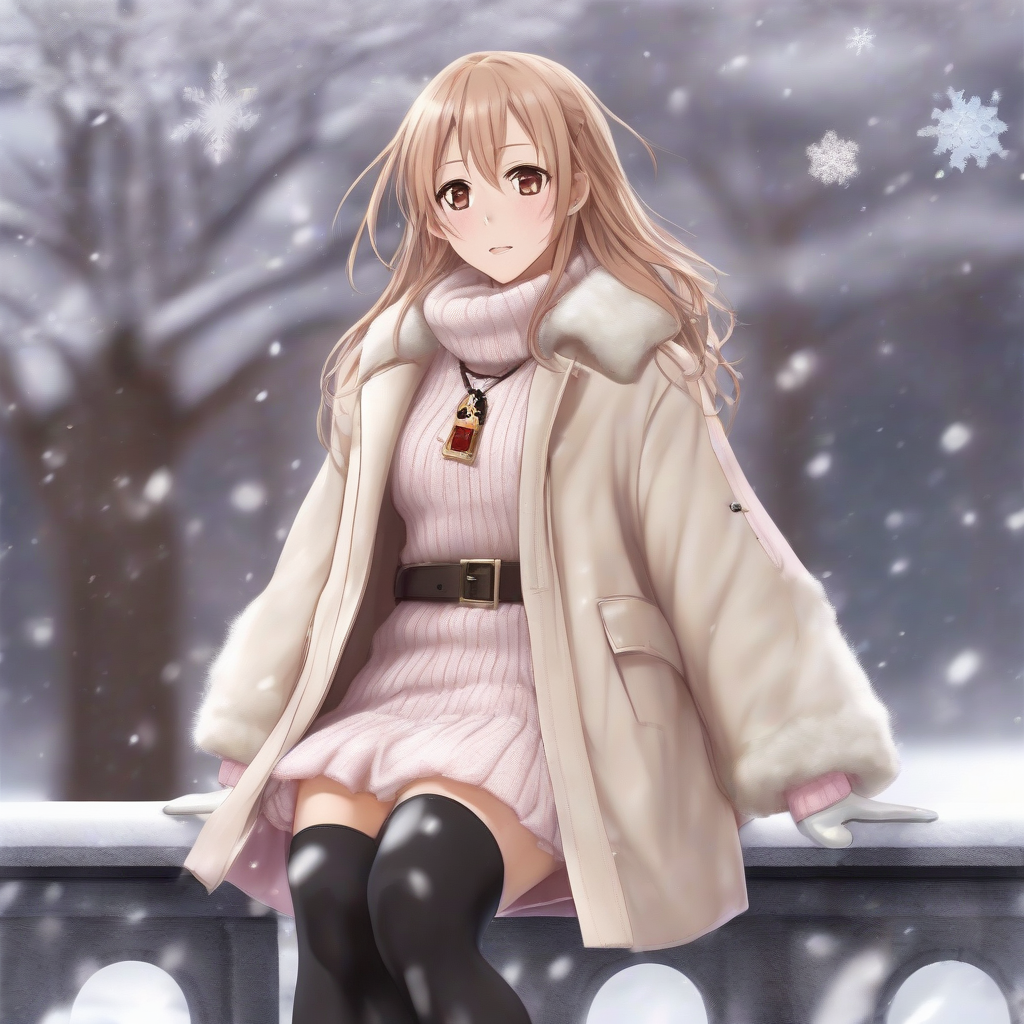 Asuna_wears_a_cream_coat_pink_sweater_and_black_boots_4.png