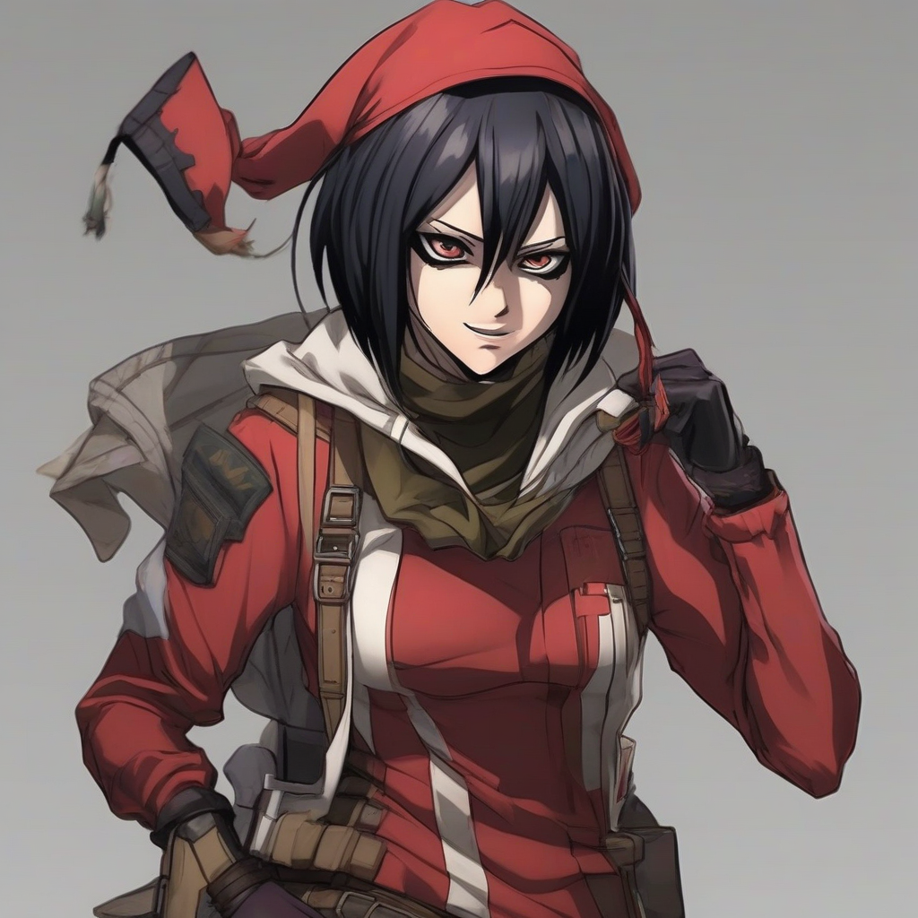 Mikasa_Ackerman_wears_a_Harley_Quinn-inspired_jester_outfit_2.png