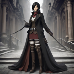 Mikasa_Ackerman_wears_a_Victorian-Gothic_outfit_with_a_black_coat_dark_red_skirt_and_leather_gloves_2_small.png