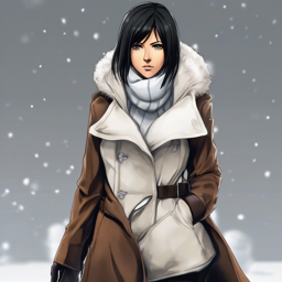 Mikasa_Ackerman_wears_a_black_coat_white_blouse_and_grey_pencil_skirt_2_small.png