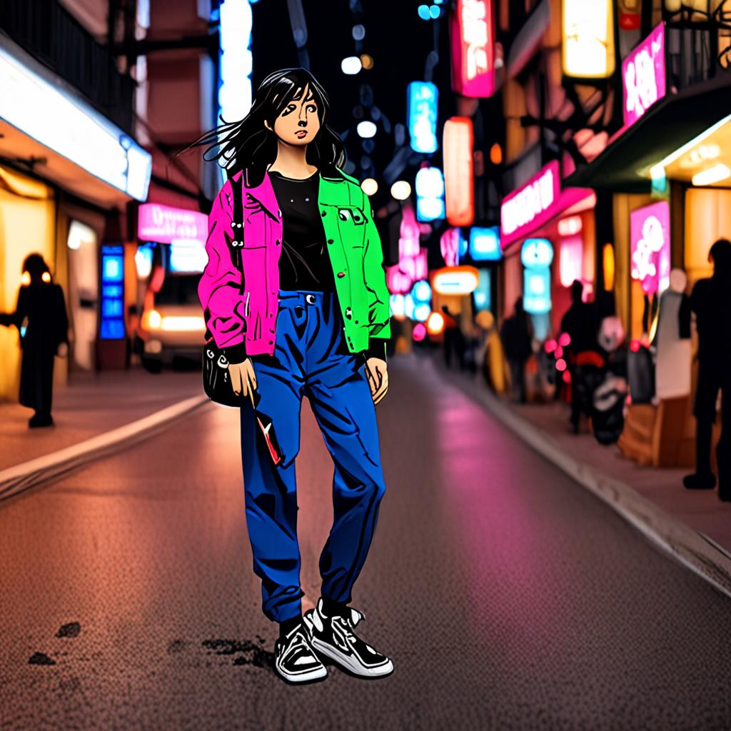 Mikasa_Ackerman_wears_a_black_jumpsuit_pink_jacket_and_sneakers_3.png