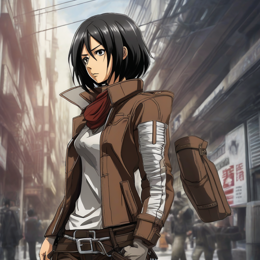 Mikasa_Ackerman_wears_a_black_leather_jacket_and_red_dress_2.png