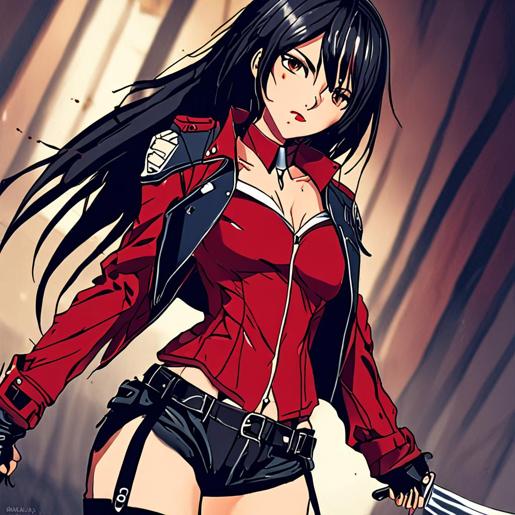 Mikasa_Ackerman_wears_a_black_leather_jacket_and_red_dress_3.png