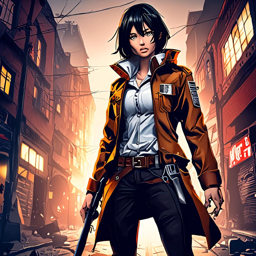 Mikasa_Ackerman_wears_a_black_tee_ripped_jeans_and_neon_green_Adidas_x_Yeezy_kicks_1_small.png