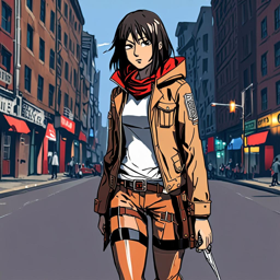 Mikasa_Ackerman_wears_a_graphic_t-shirt_plaid_skirt_and_Vans_sneakers_1_small.png